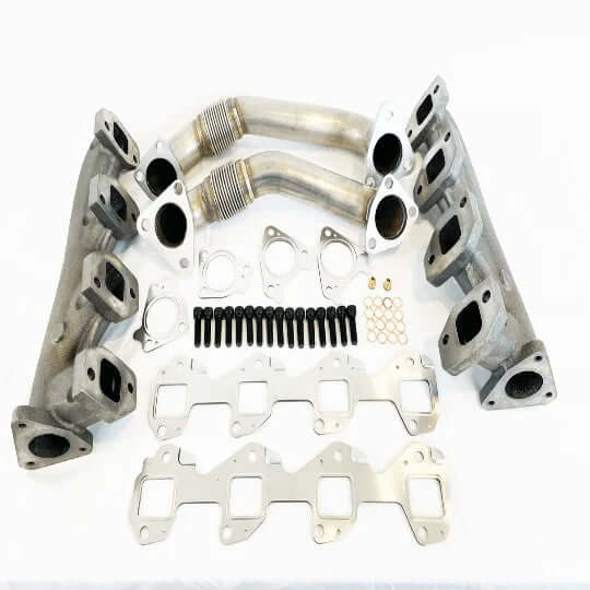 Exhaust Manifold Kit w/ Up-Pipes (2001-2016 Duramax 6.6L LB7/LLY/LBZ/LMM/LML)