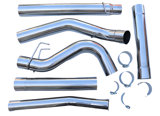 2011-2019 FORD POWERSTROKE | 5IN T304 STAINLESS STEEL EXHAUST SYSTEM | WILL NOT RUST!