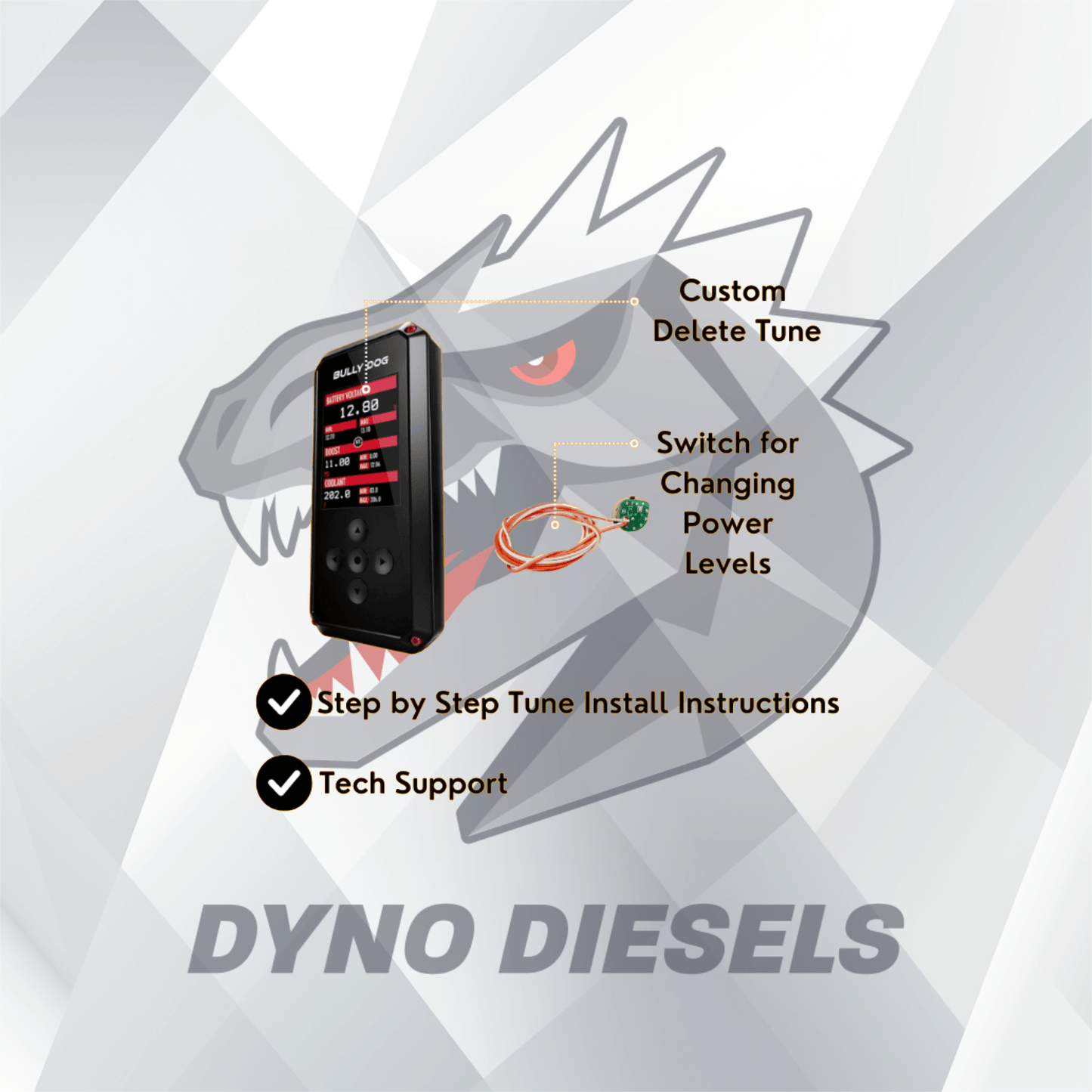 BULLYDOG / SCT DYNO DIESEL DELETE TUNES | X4, BDX & LIVEWIRE